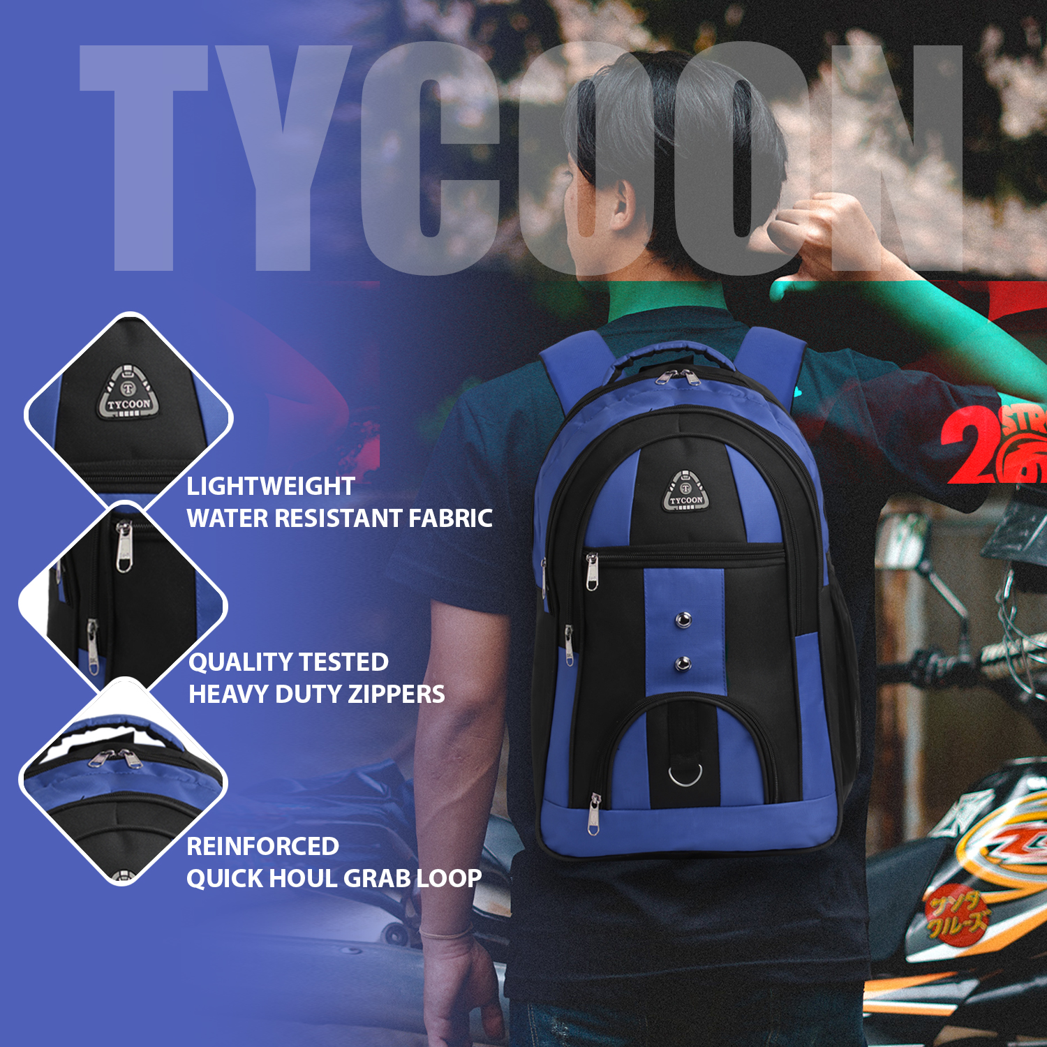 School Mazic Blue Bag